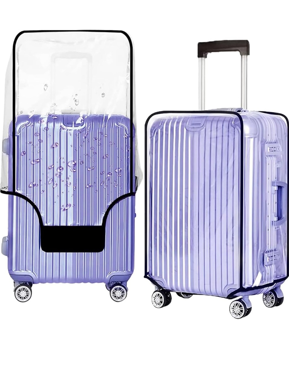 Large Clear Suitcase Cover